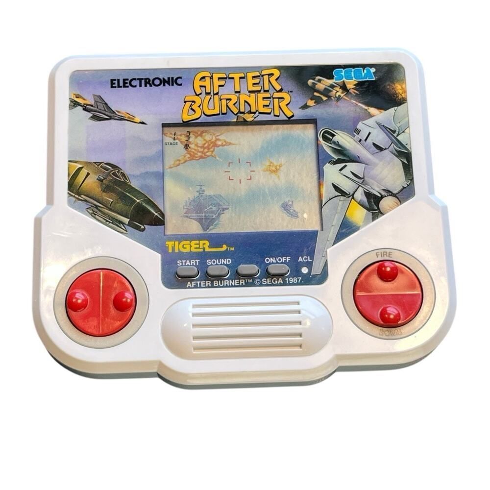 Tiger After Burner Handheld Electronic Game Vintage 1988 LCD Working Sega